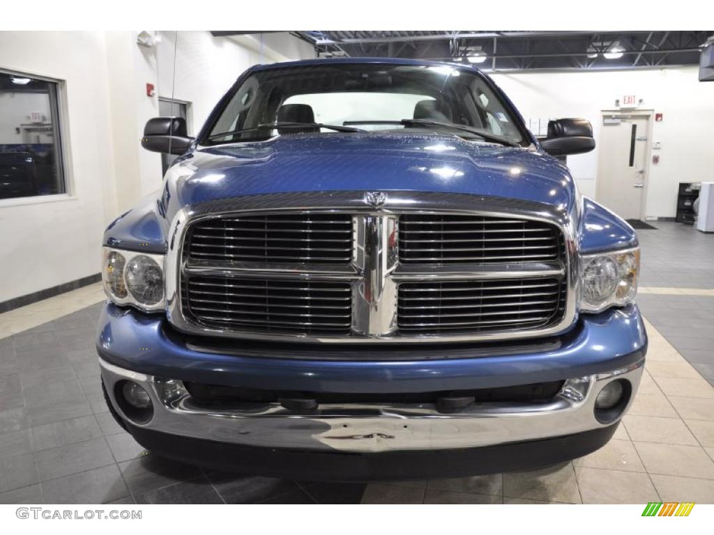 2005 Ram 1500 SLT Quad Cab 4x4 - Atlantic Blue Pearl / Dark Slate Gray photo #3