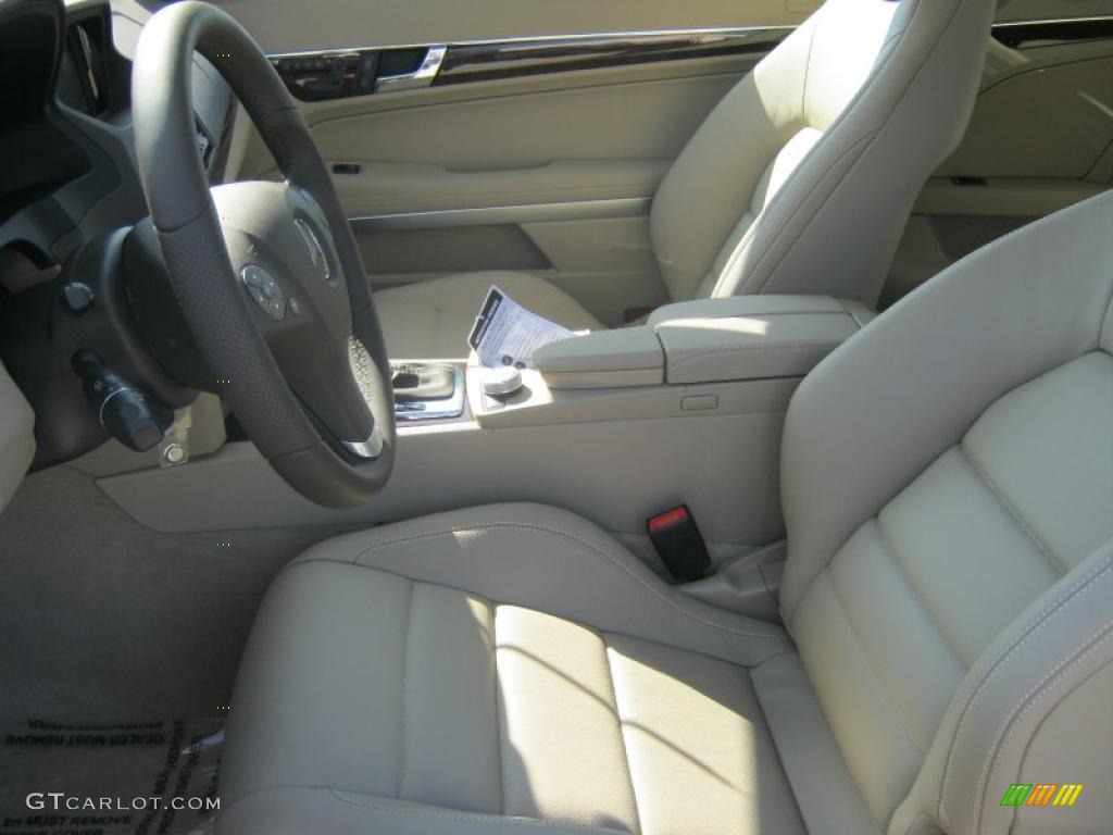 Almond/Mocha Interior 2011 Mercedes-Benz E 350 Cabriolet Photo #40026826
