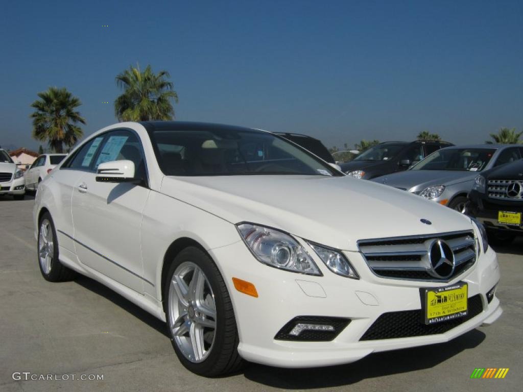 Arctic White 2011 Mercedes-Benz E 550 Coupe Exterior Photo #40027058