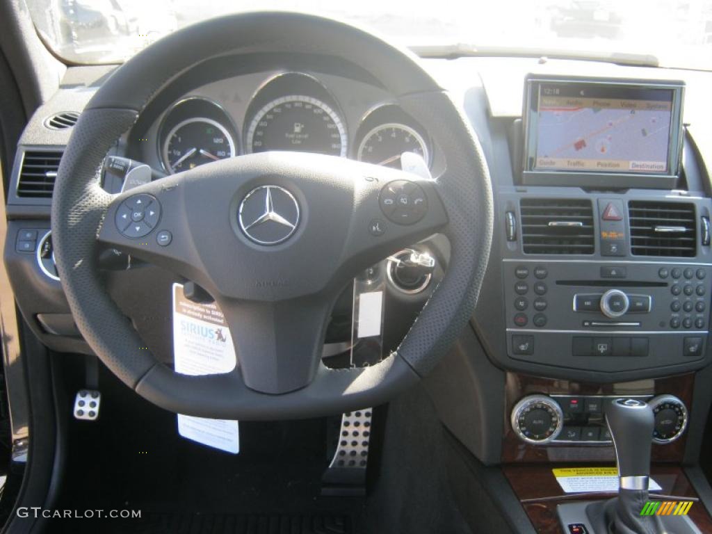 2011 Mercedes-Benz C 63 AMG Black Dashboard Photo #40027304