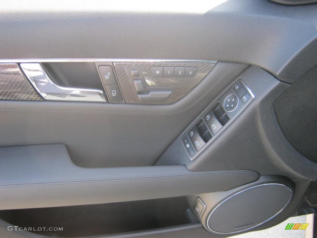 2011 Mercedes-Benz C 63 AMG Black Door Panel Photo #40027466