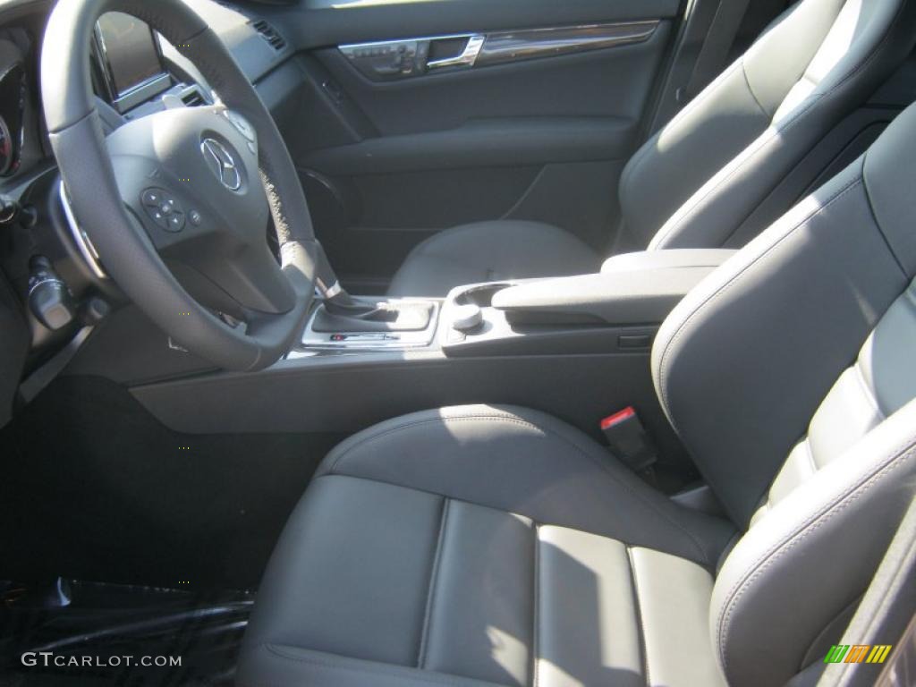 Black Interior 2011 Mercedes-Benz C 63 AMG Photo #40027478