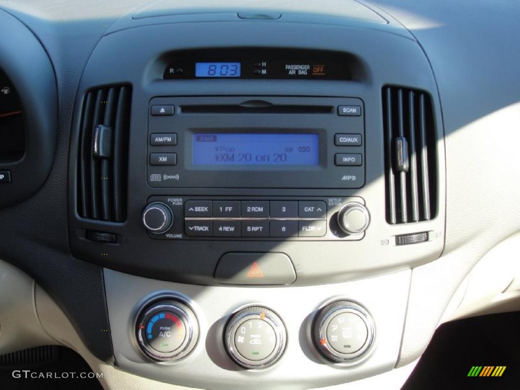 2010 Elantra GLS - Nordic White / Beige photo #24