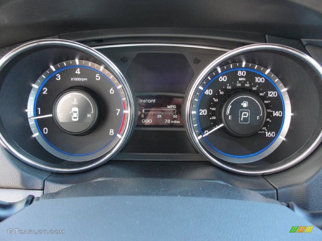 2011 Hyundai Sonata GLS Gauges Photo #40029006