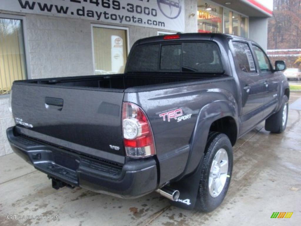 2011 Tacoma V6 TRD Sport Double Cab 4x4 - Magnetic Gray Metallic / Graphite Gray photo #2