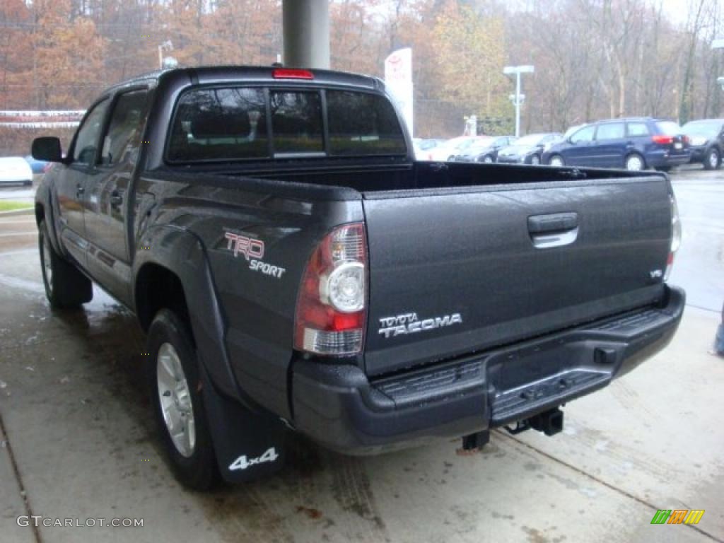 2011 Tacoma V6 TRD Sport Double Cab 4x4 - Magnetic Gray Metallic / Graphite Gray photo #4