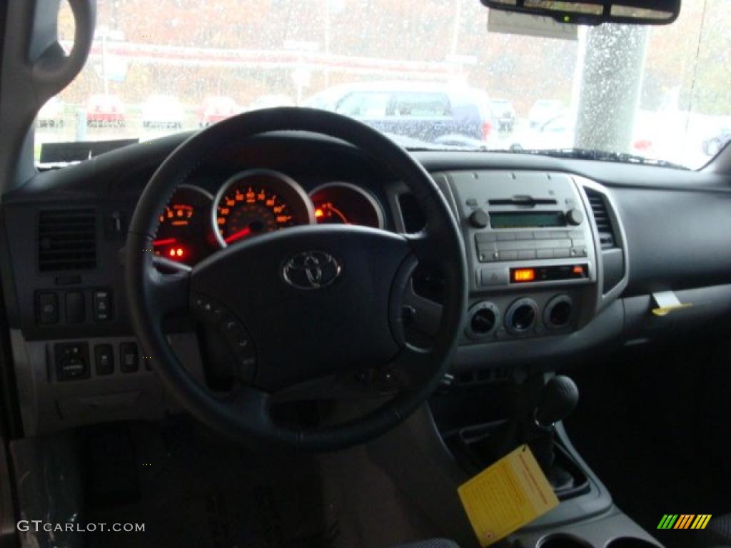 2011 Tacoma V6 TRD Sport Double Cab 4x4 - Magnetic Gray Metallic / Graphite Gray photo #10