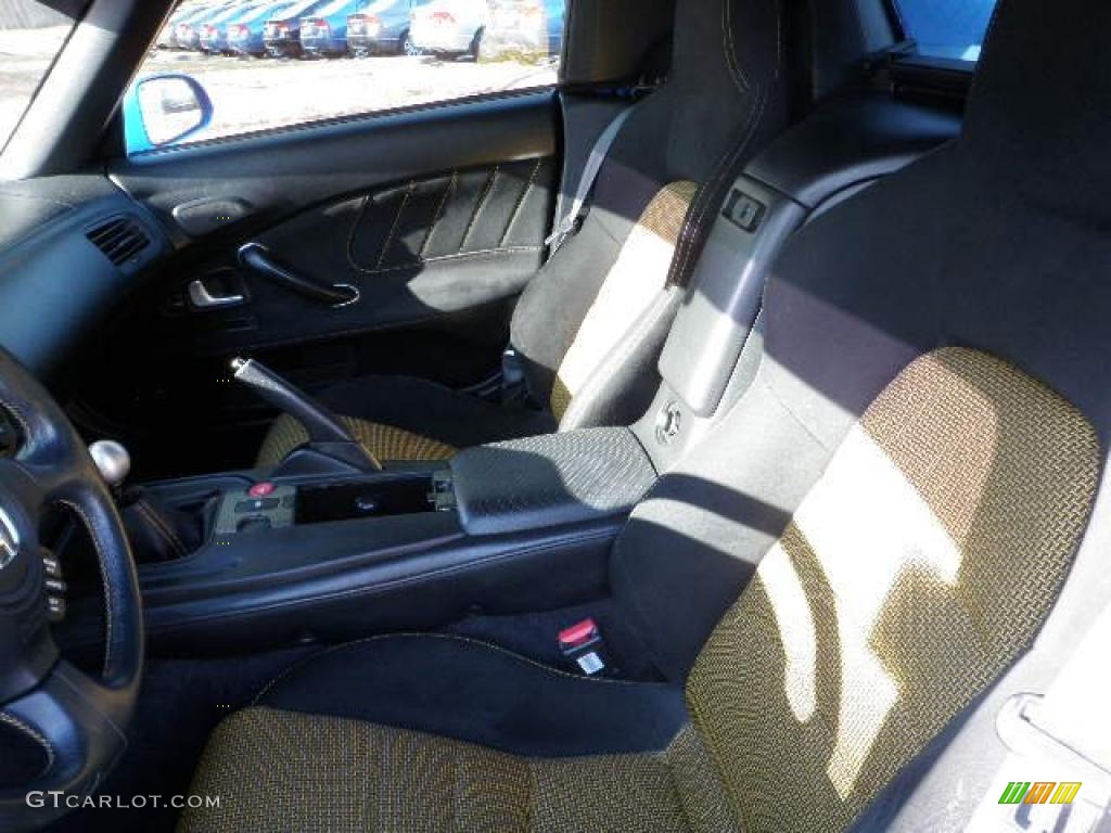 Black/Yellow Interior 2008 Honda S2000 CR Roadster Photo #40035582