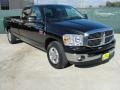 Brilliant Black Crystal Pearl 2008 Dodge Ram 2500 Lone Star Edition Quad Cab Exterior