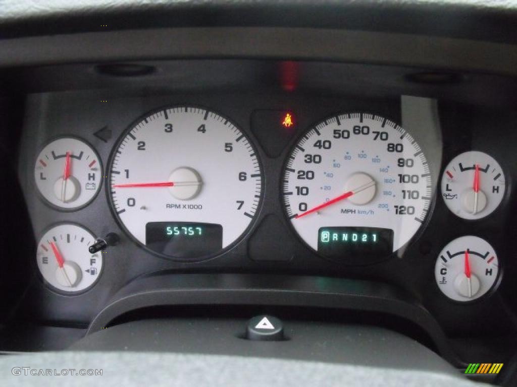 2005 Dodge Ram 1500 SLT Rumble Bee Regular Cab 4x4 Gauges Photo #40036555