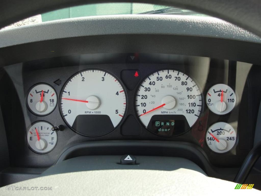 2008 Dodge Ram 2500 Lone Star Edition Quad Cab Gauges Photo #40037062