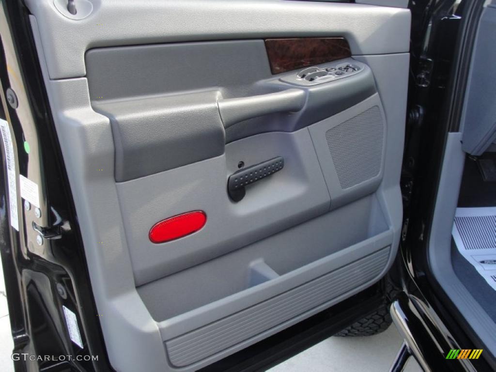 2009 Dodge Ram 2500 Laramie Mega Cab 4x4 Medium Slate Gray Door Panel Photo #40038082