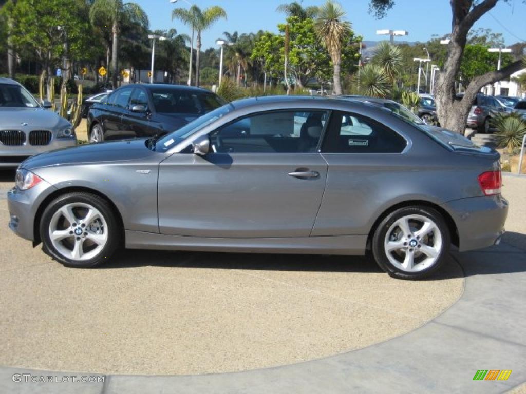 Space Gray Metallic 2011 BMW 1 Series 128i Coupe Exterior Photo #40038406