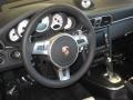 2011 Porsche 911 Black/Cream Interior Steering Wheel Photo