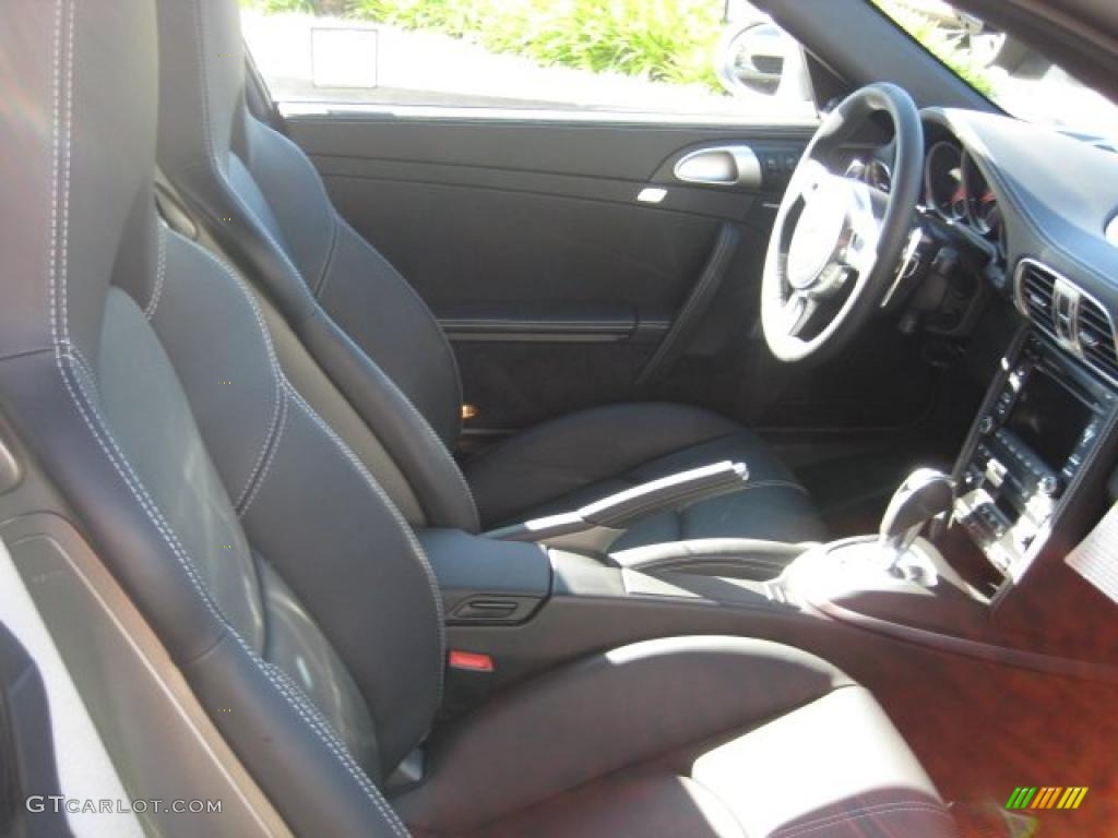 Black Interior 2011 Porsche 911 Carrera 4S Coupe Photo #40038566