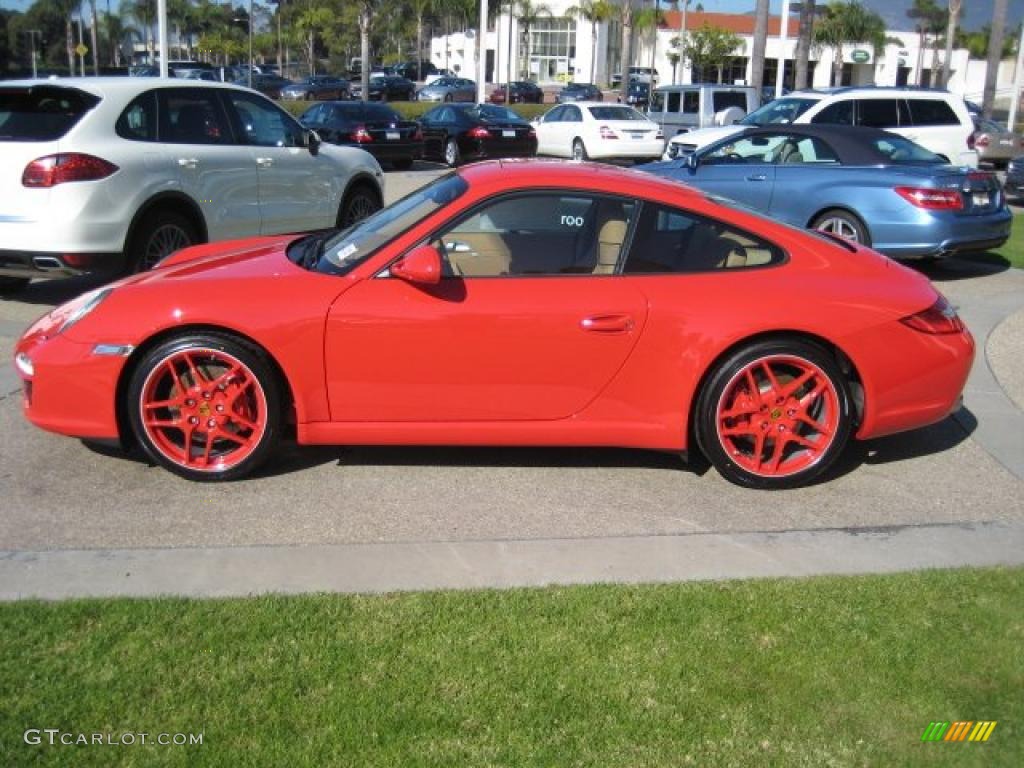 2011 911 Carrera S Coupe - Guards Red / Sand Beige photo #2