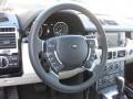 Ivory White/Jet Black 2010 Land Rover Range Rover HSE Steering Wheel