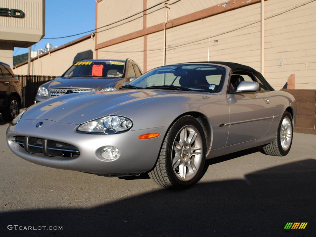 Platinum Silver Metallic 2001 Jaguar XK XK8 Convertible Exterior Photo #40039118