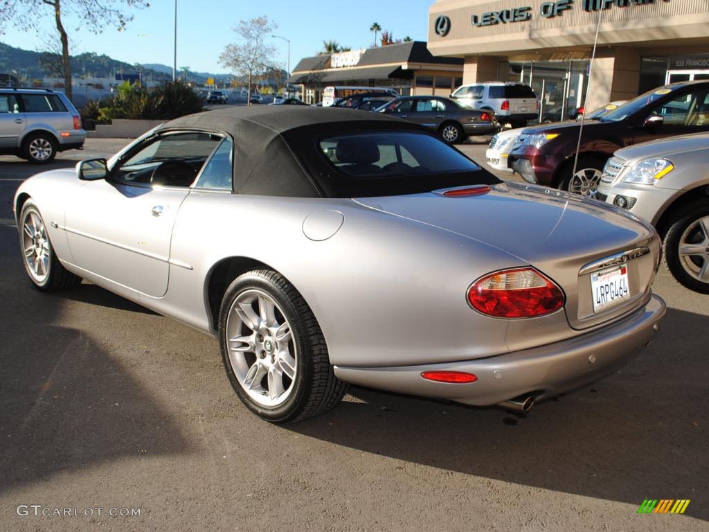 Platinum Silver Metallic 2001 Jaguar XK XK8 Convertible Exterior Photo #40039142
