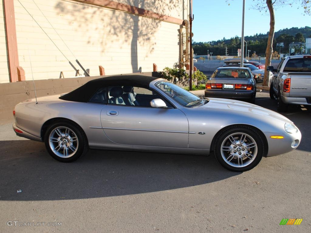 Platinum Silver Metallic 2001 Jaguar XK XK8 Convertible Exterior Photo #40039178