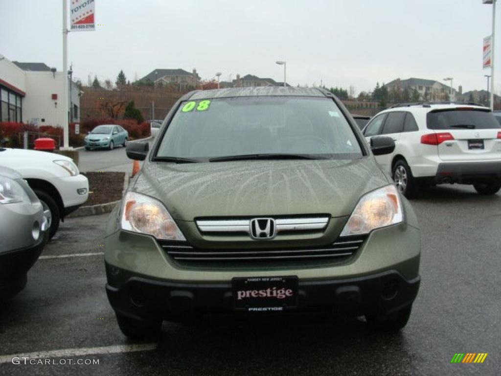 2008 CR-V EX 4WD - Green Tea Metallic / Ivory photo #2
