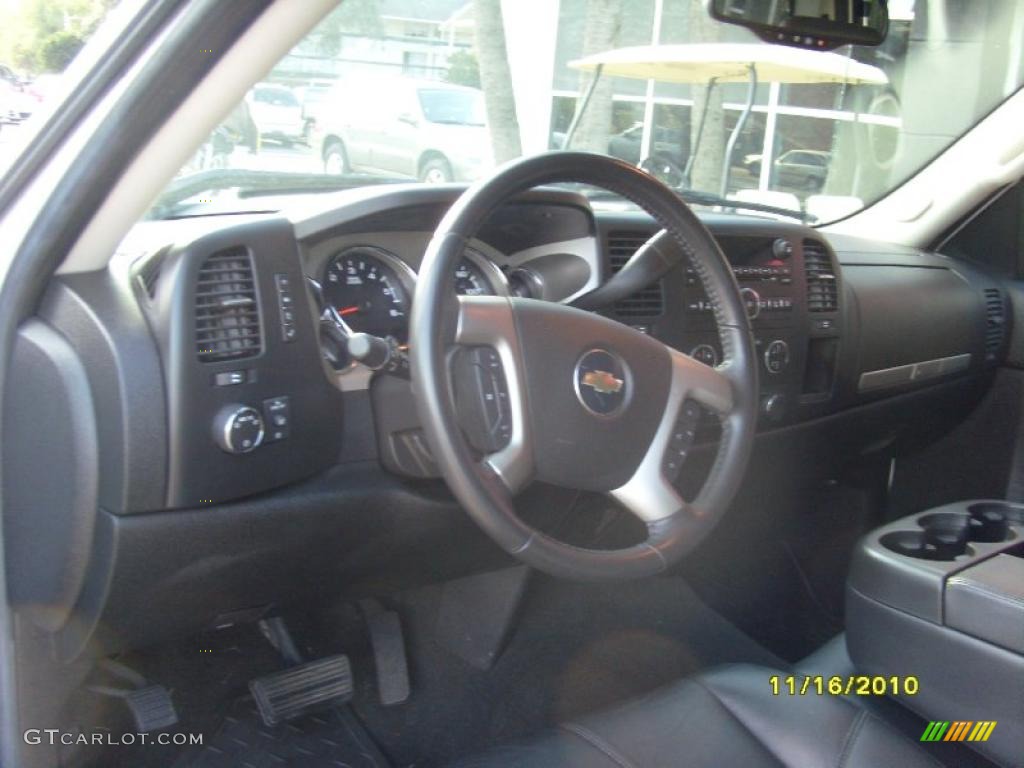2008 Chevrolet Silverado 1500 LTZ Crew Cab Ebony Dashboard Photo #40041030