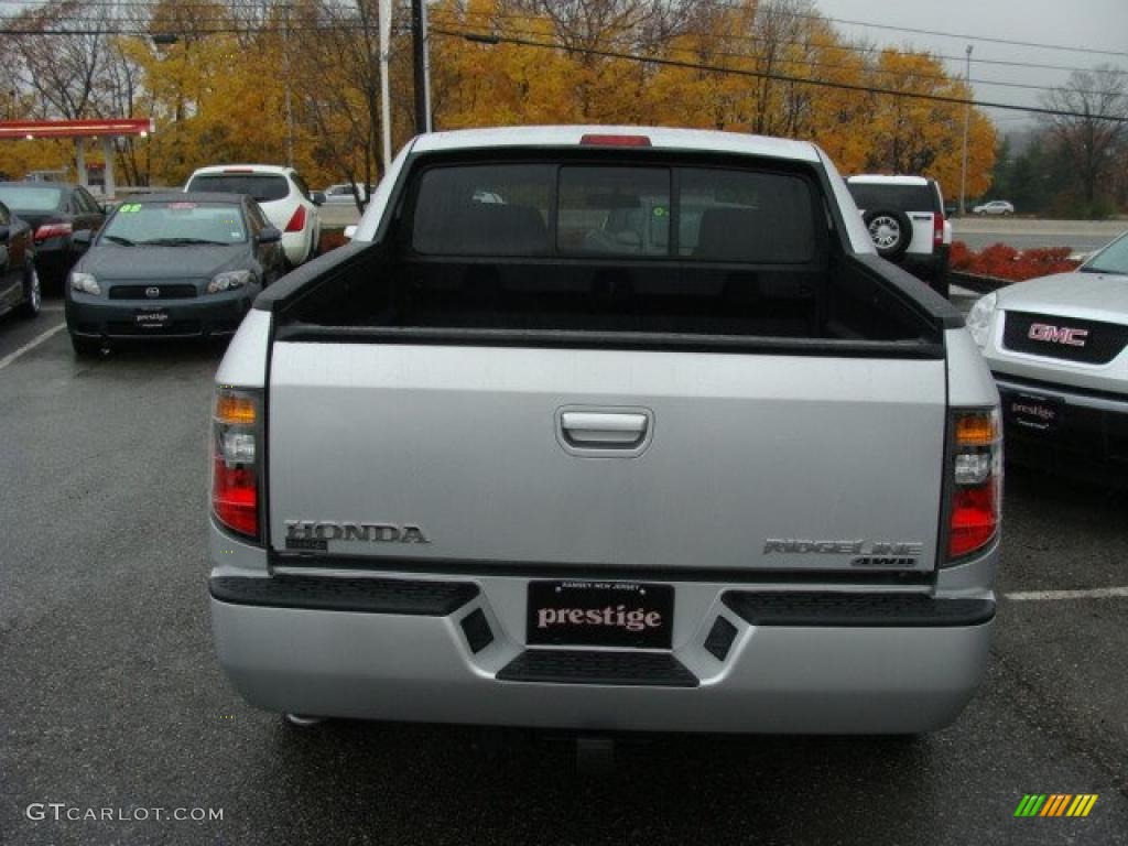 2008 Ridgeline RTX - Billet Silver Metallic / Gray photo #5