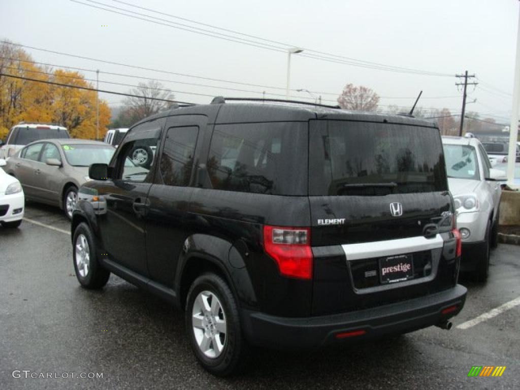 2010 Element EX 4WD - Crystal Black Pearl / Gray photo #4