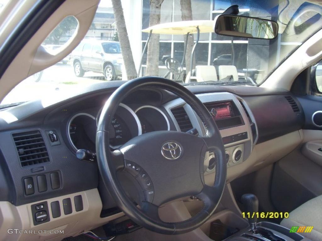 2007 Tacoma V6 Double Cab 4x4 - Desert Sand Mica / Taupe photo #7