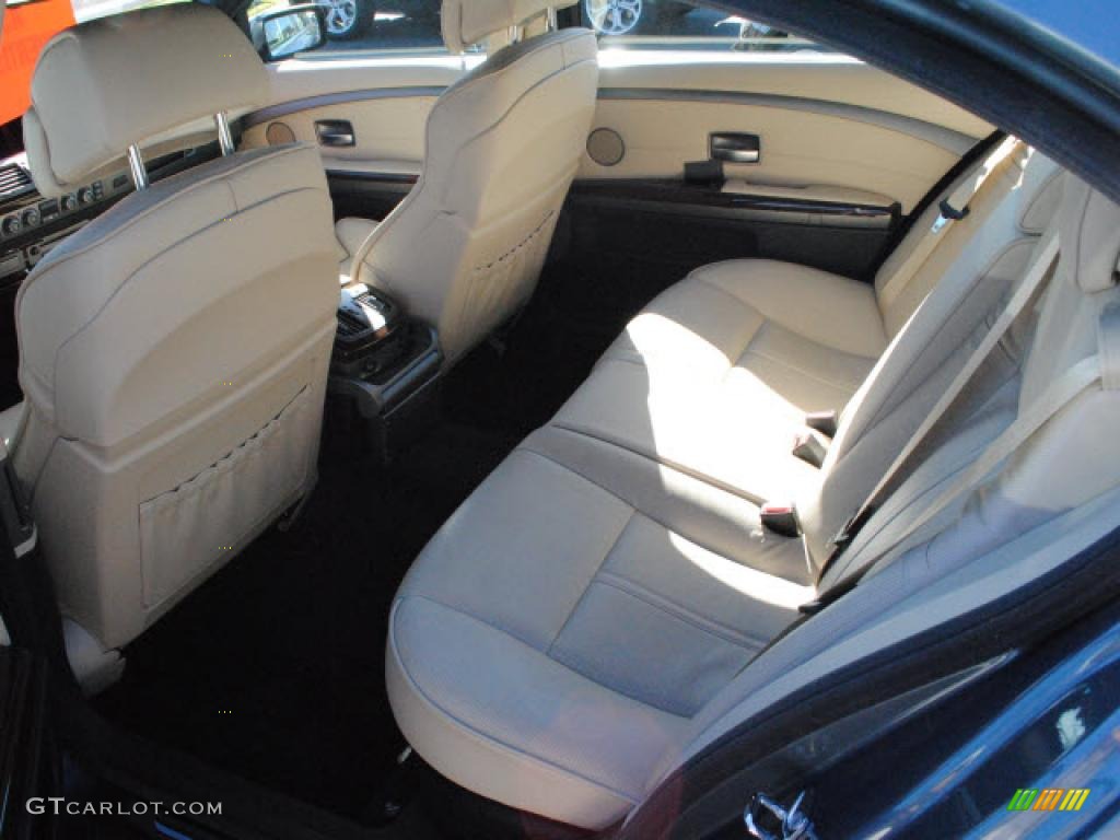 2008 7 Series 750Li Sedan - Michigan Blue Metallic / Cream Beige photo #11