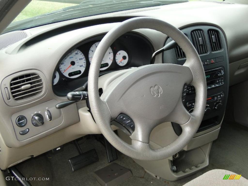 2001 Dodge Grand Caravan EX Sandstone Steering Wheel Photo #40044078