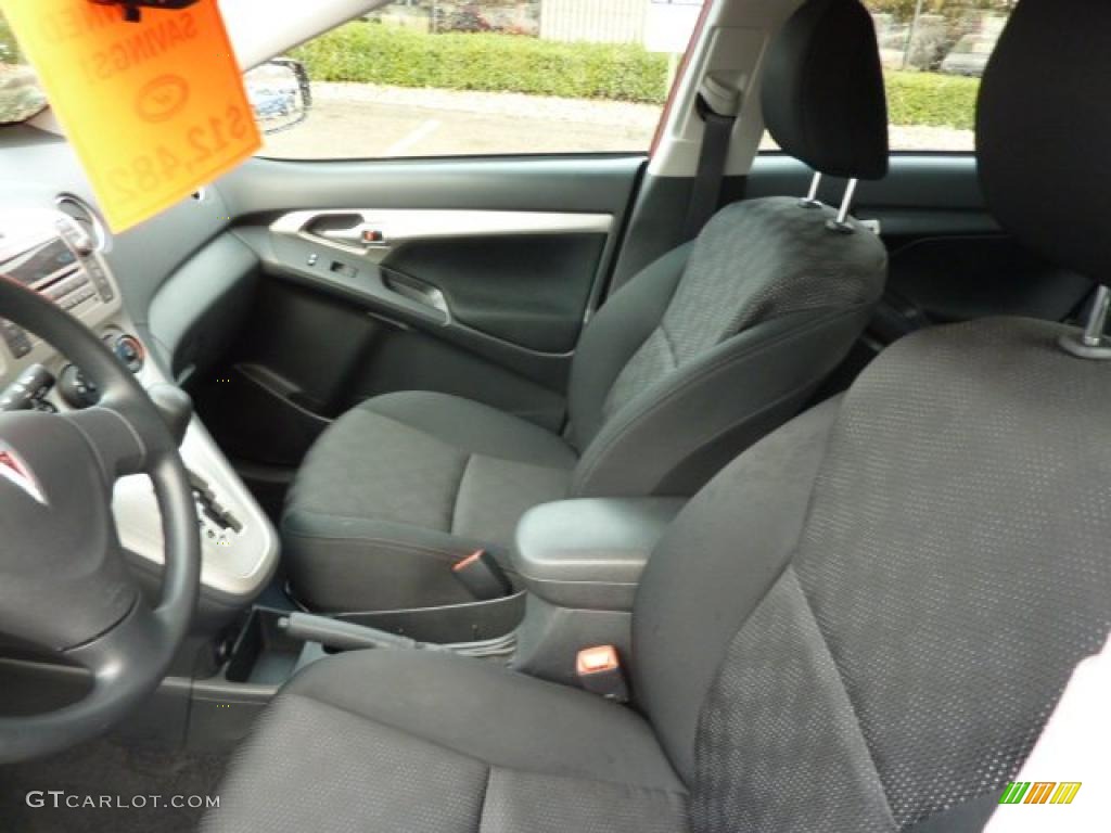 Ebony Interior 2010 Pontiac Vibe 1.8L Photo #40049510