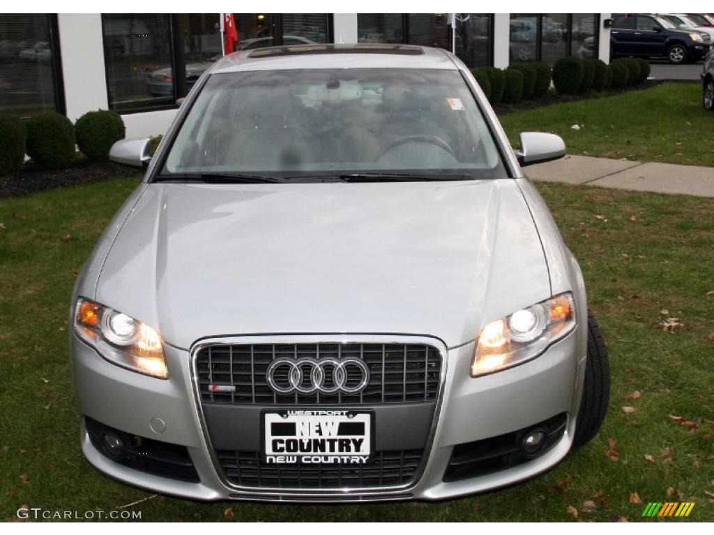 2008 A4 2.0T Special Edition quattro Sedan - Light Silver Metallic / Light Gray photo #2