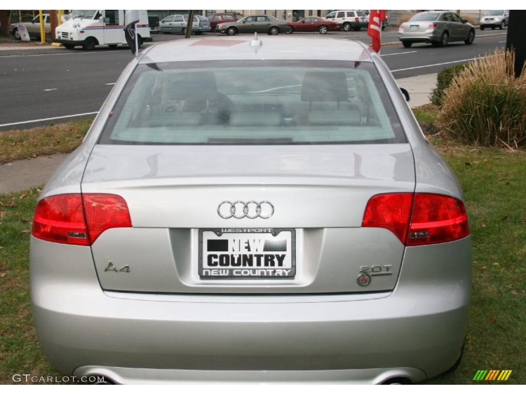 2008 A4 2.0T Special Edition quattro Sedan - Light Silver Metallic / Light Gray photo #6