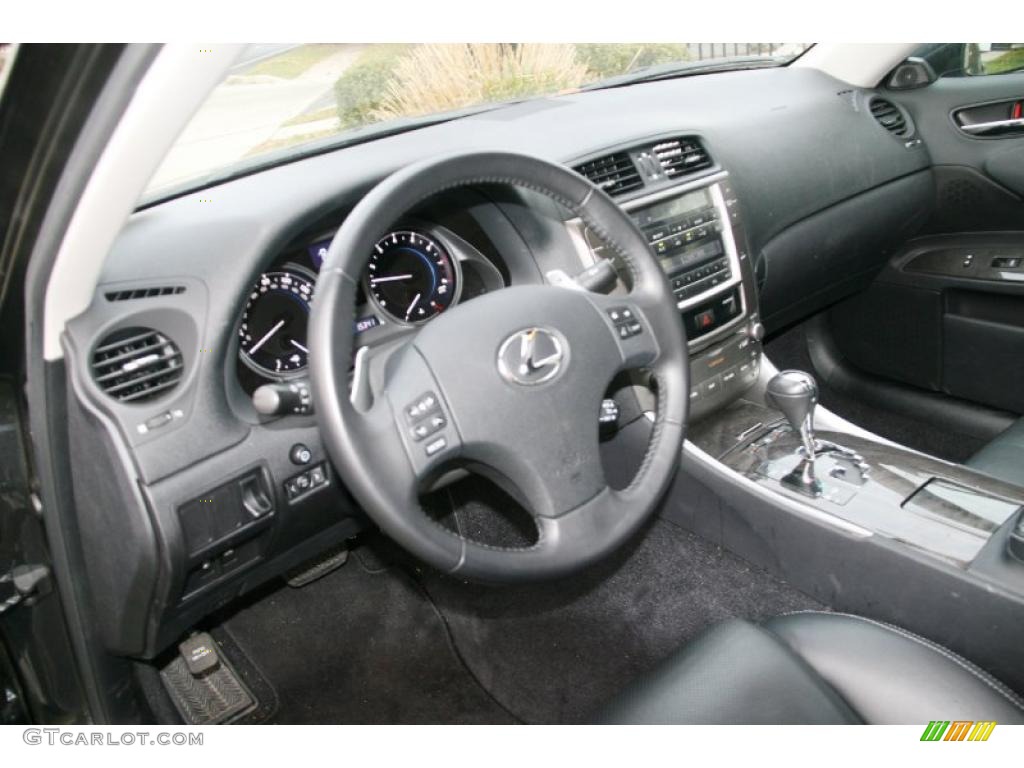 Black Interior 2010 Lexus IS 250 AWD Photo #40051598