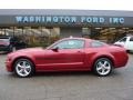 Dark Candy Apple Red 2009 Ford Mustang GT/CS California Special Coupe