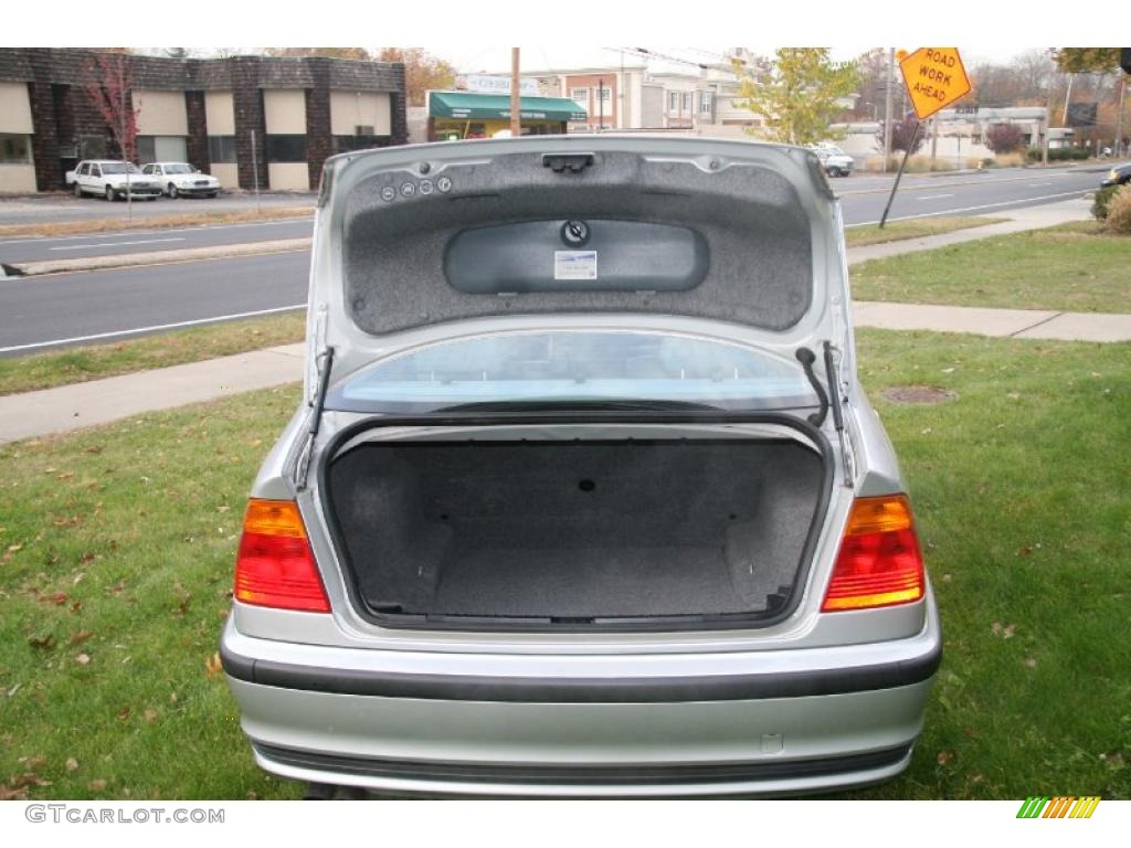 2001 3 Series 325i Sedan - Titanium Silver Metallic / Grey photo #7