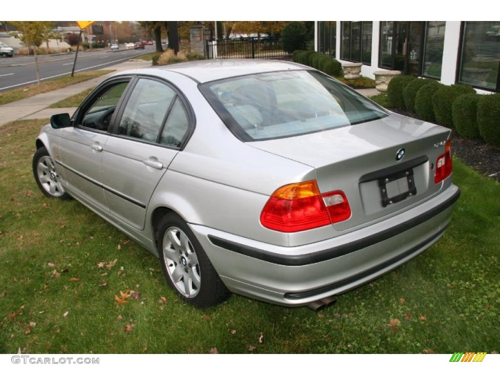 2001 3 Series 325i Sedan - Titanium Silver Metallic / Grey photo #8