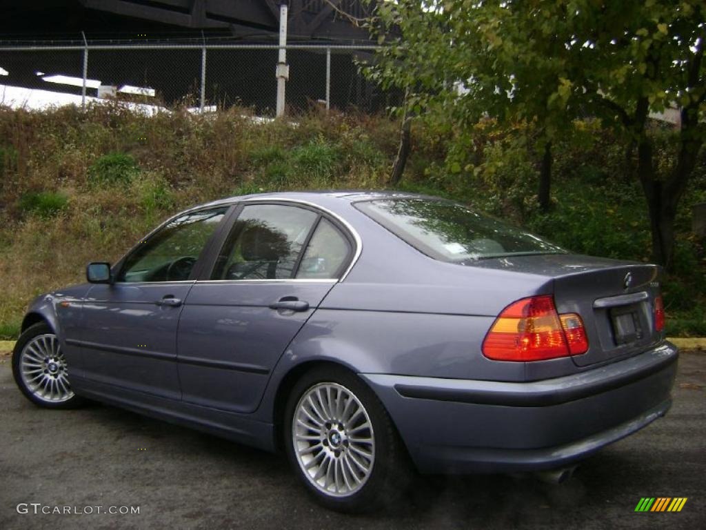 2003 3 Series 330i Sedan - Steel Blue Metallic / Grey photo #4