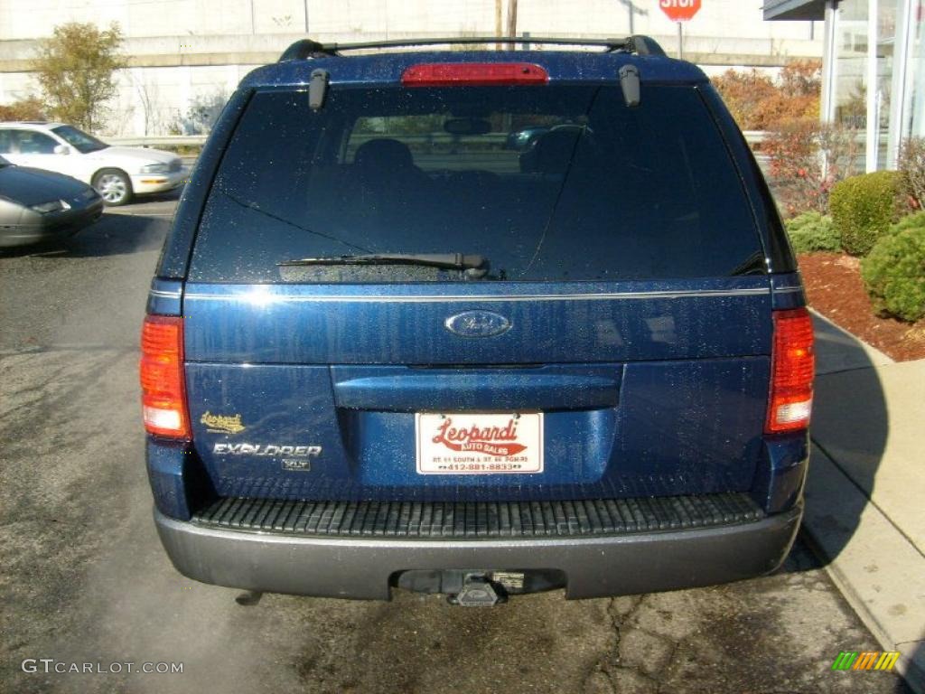 2004 Explorer XLT 4x4 - Dark Blue Pearl Metallic / Graphite photo #4