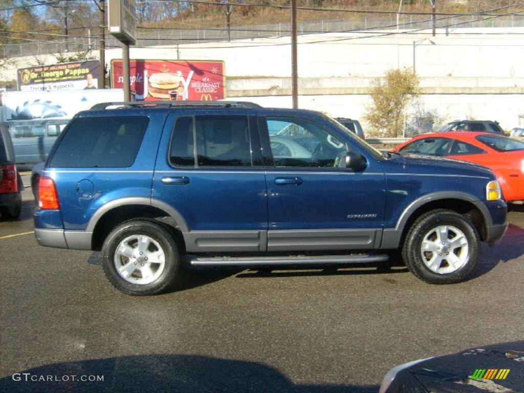 2004 Explorer XLT 4x4 - Dark Blue Pearl Metallic / Graphite photo #6