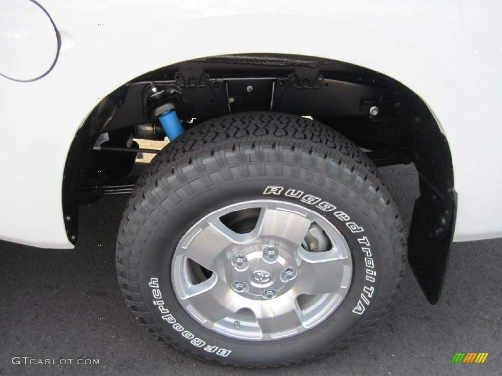 2011 Tundra TRD Double Cab - Super White / Sand Beige photo #10