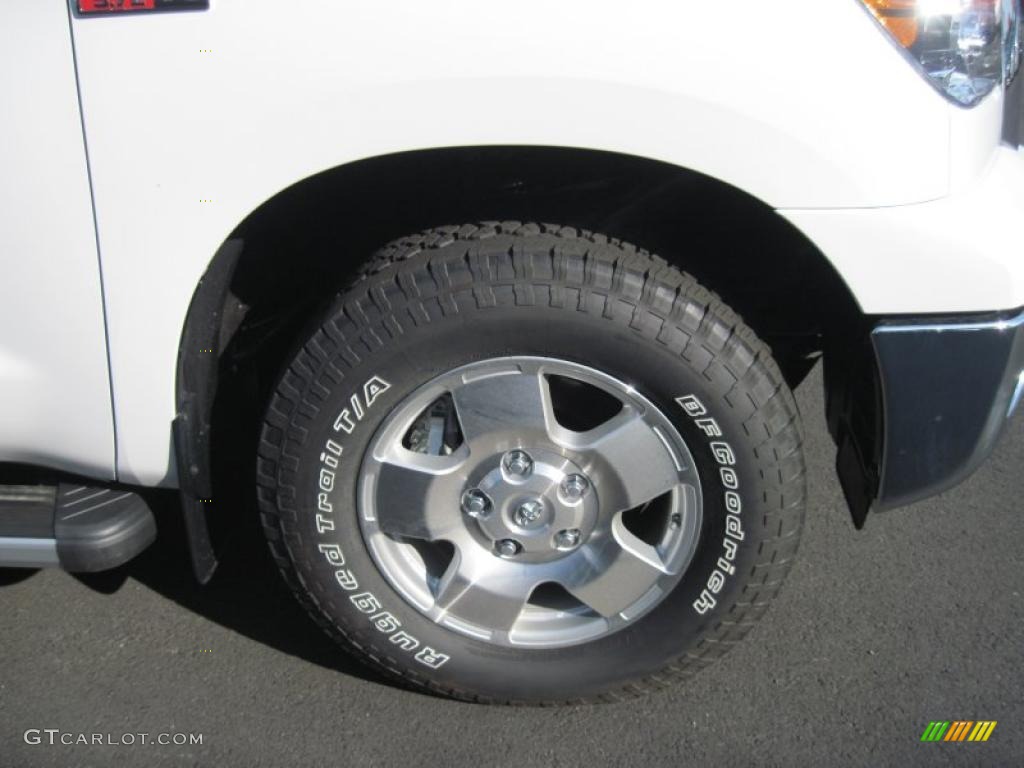 2011 Tundra TRD Double Cab - Super White / Sand Beige photo #12