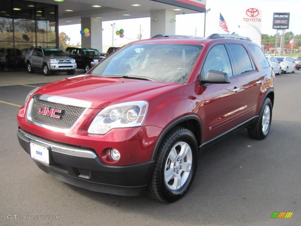 2010 Acadia SLE - Red Jewel Tintcoat / Ebony photo #1