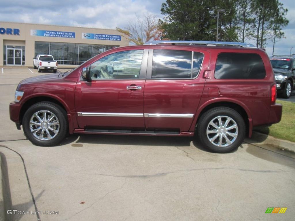 Deep Garnet 2009 Infiniti QX 56 Exterior Photo #40055232