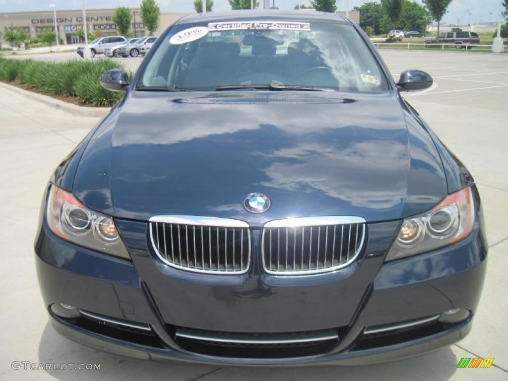 2007 3 Series 335i Sedan - Monaco Blue Metallic / Grey photo #5