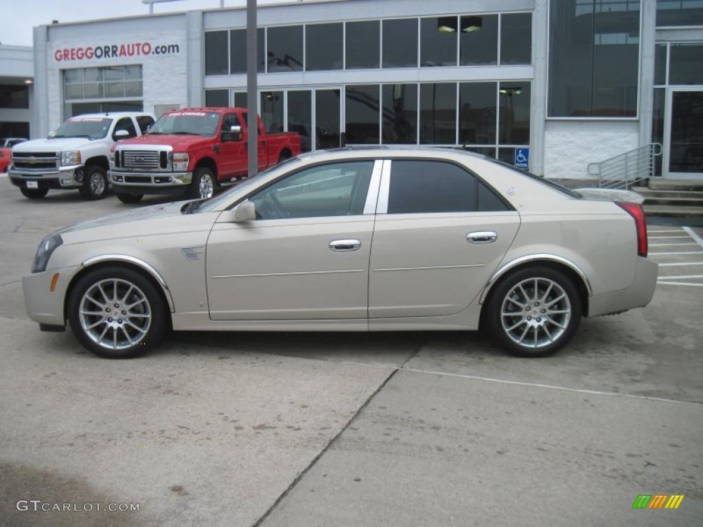 2007 CTS Sedan - Gold Mist / Cashmere photo #3