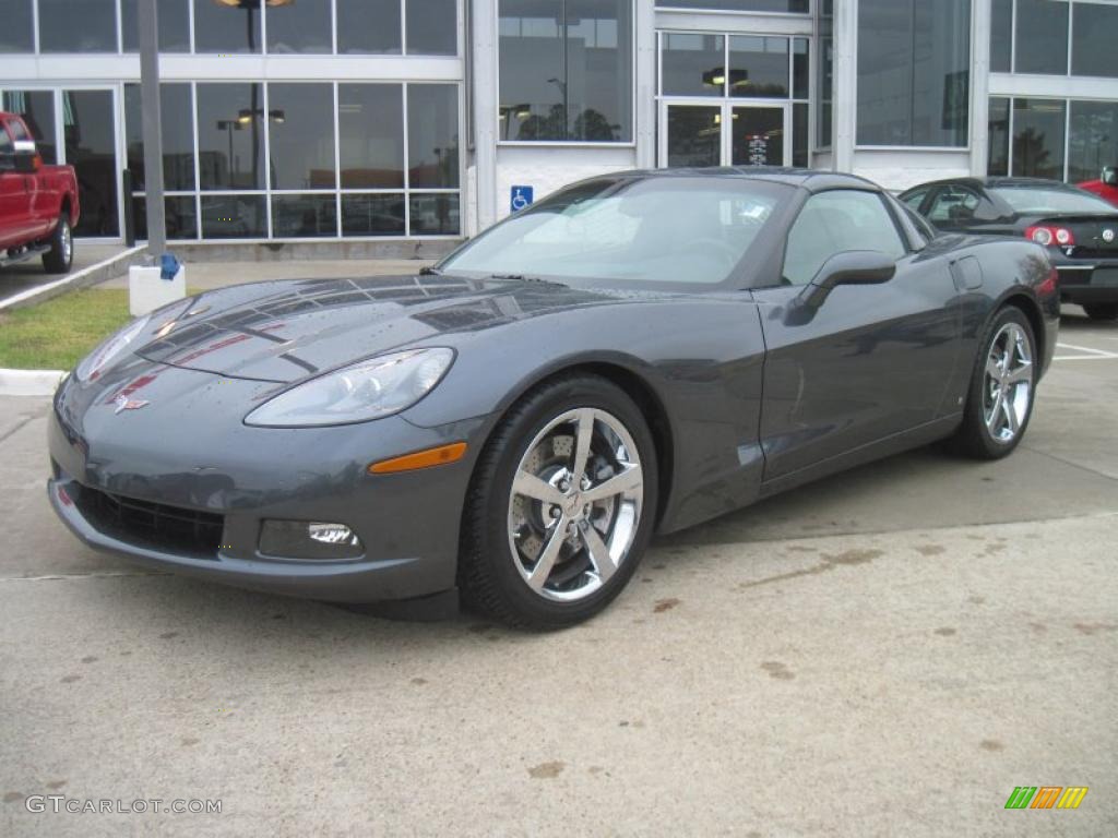 2009 Corvette Coupe - Cyber Gray Metallic / Ebony photo #1