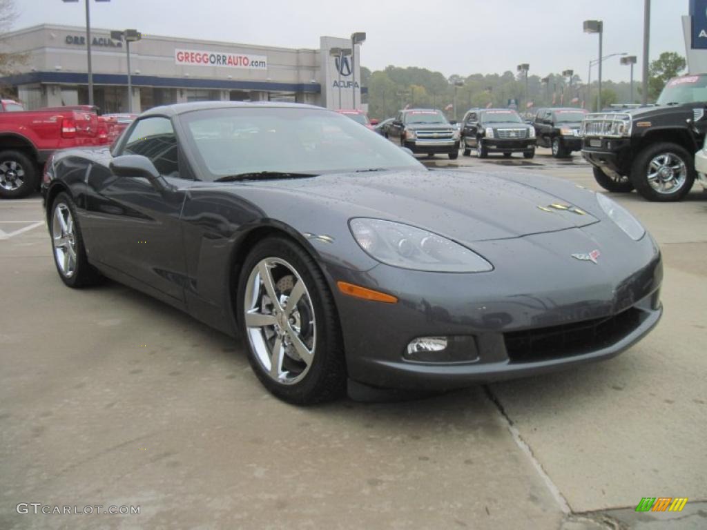 Cyber Gray Metallic 2009 Chevrolet Corvette Coupe Exterior Photo #40055844