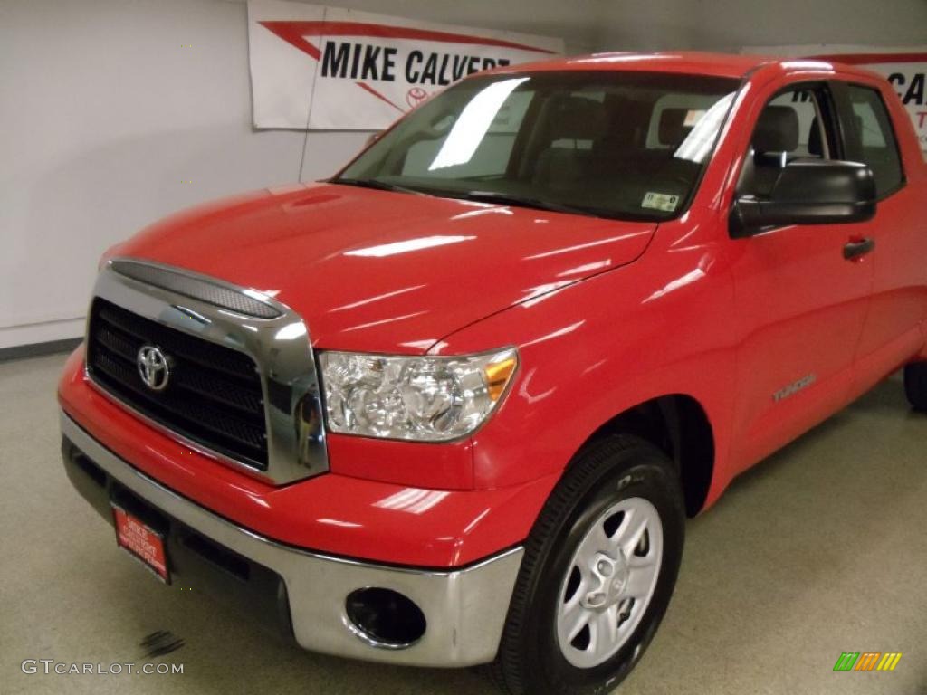 2008 Tundra Double Cab - Radiant Red / Graphite Gray photo #6